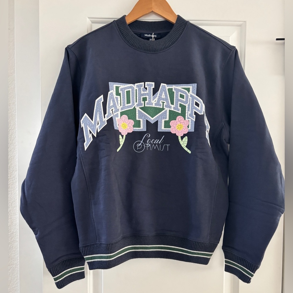 NWT MadHappy March Spring Capsule Fleece Crewneck